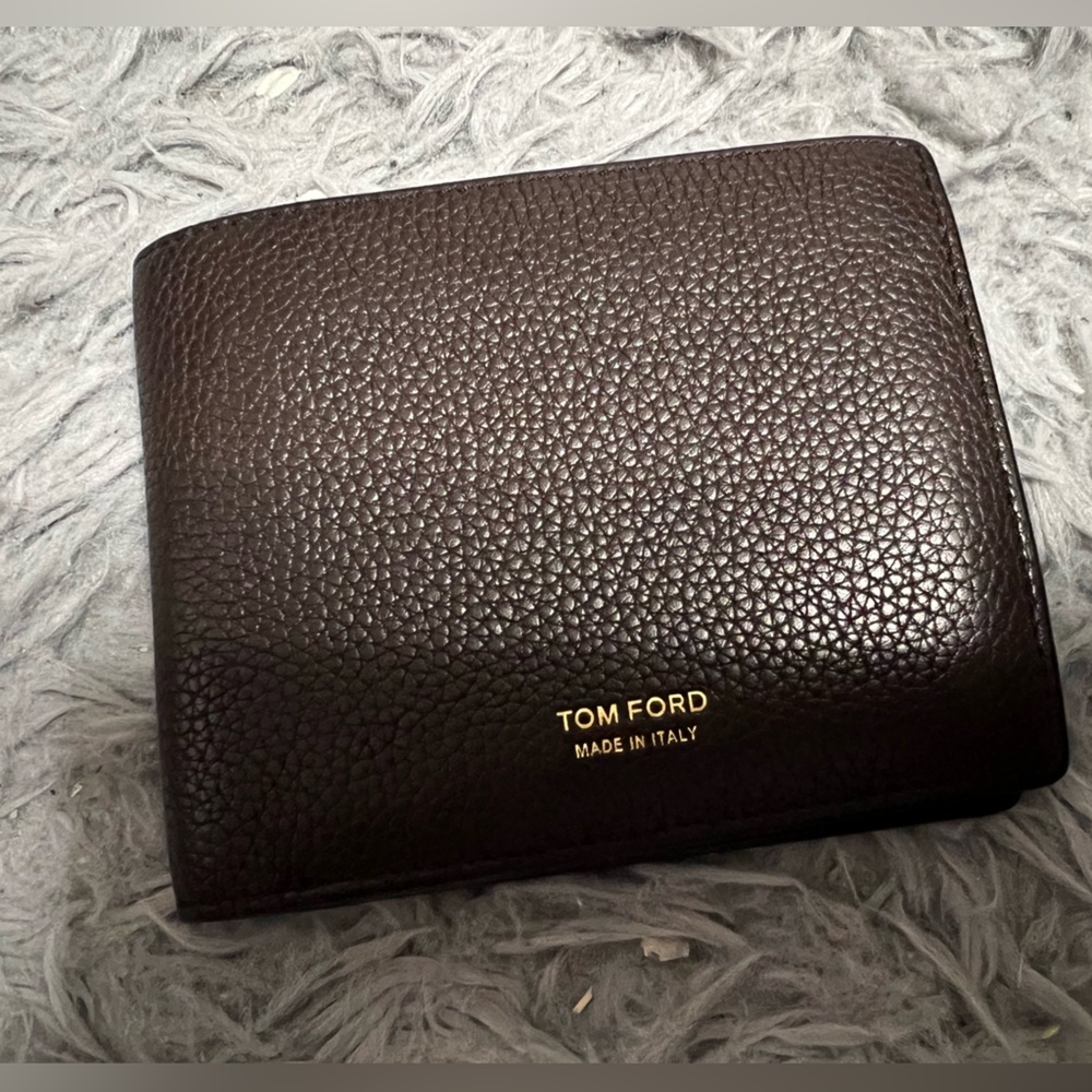 Tom Ford T-Line Soft Grain Leather Bifold Wallet